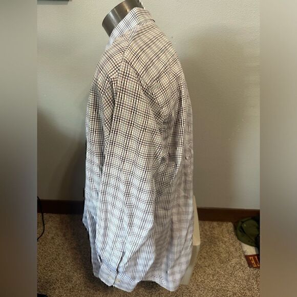 Peter Millar Mens XXL Plaid Long Sleeve Button Down Shirt - Picture 3 of 7